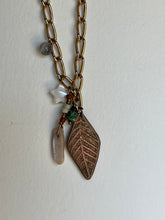 Load image into Gallery viewer, Copper Leaf Charm Necklace