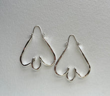 Load image into Gallery viewer, Sterling Silver Bloom hoop earrings
