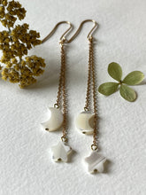 Load image into Gallery viewer, Moon and Star Dangle Earrings