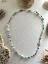 Load image into Gallery viewer, Blue beaded layer necklace 2