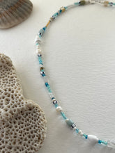 Load image into Gallery viewer, Blue beaded layer necklace 2
