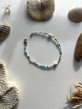 Load image into Gallery viewer, Blue beaded bracelet by Ellie