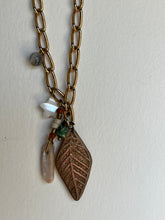 Load image into Gallery viewer, Copper Leaf Charm Necklace