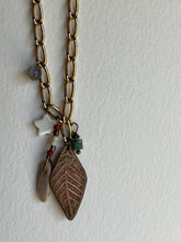 Load image into Gallery viewer, Copper Leaf Charm Necklace