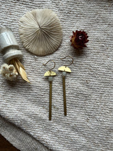 Load image into Gallery viewer, Brass Tower Earrings