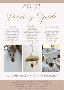 Brass + Silver Custom Necklace Preorder