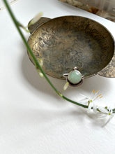 Load image into Gallery viewer, Sea green Stone set in Sterling Silver with recycled silver accents