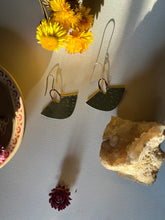 Load image into Gallery viewer, Brass Statement Earrings Textured Cape