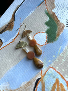 Fall Sunset Beaded Earrings