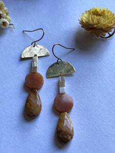 Fall Sunset Beaded Earrings