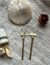 Load image into Gallery viewer, Brass Tower Earrings
