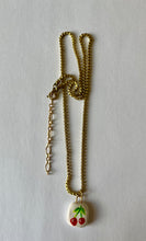 Load image into Gallery viewer, Hand-painted Clay Charm Necklace CHERRY