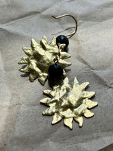 Load image into Gallery viewer, Sunshine Earrings with lava rock bead