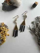 Load image into Gallery viewer, Moon Fringe Earrings