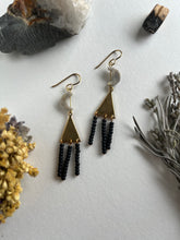 Load image into Gallery viewer, Moon Fringe Earrings
