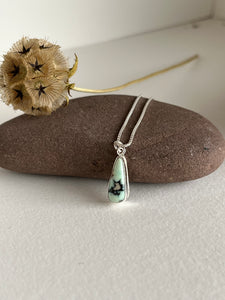 Everyday Sterling Silver Necklace with turquoise pendant