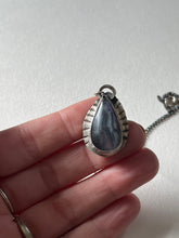 Load image into Gallery viewer, Handcrafted Sterling Silver Teardrop Pendant with Flourite