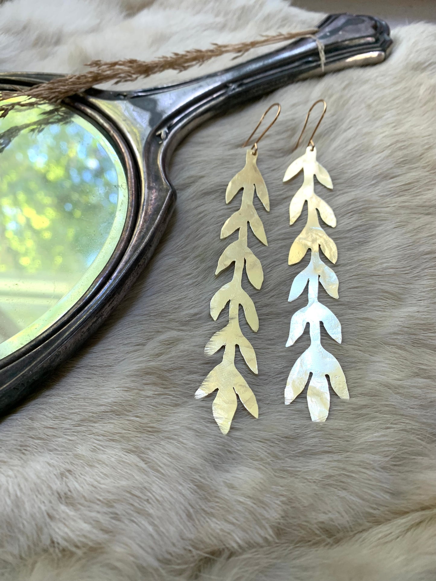 Laurel Stem Drop Earrings SLOW COLLECTION