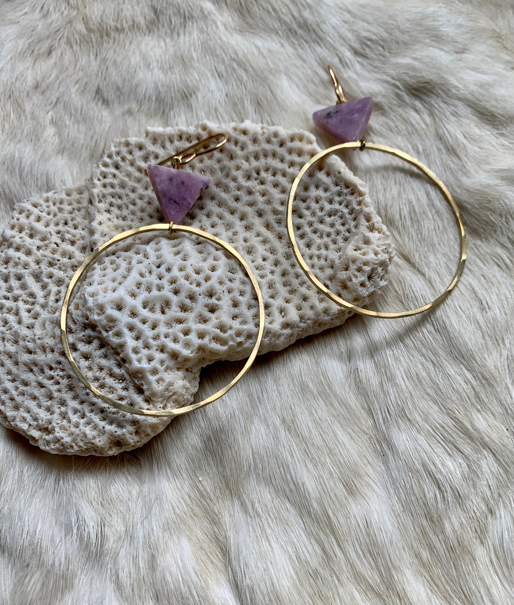 Awakening Earrings in Lilac
