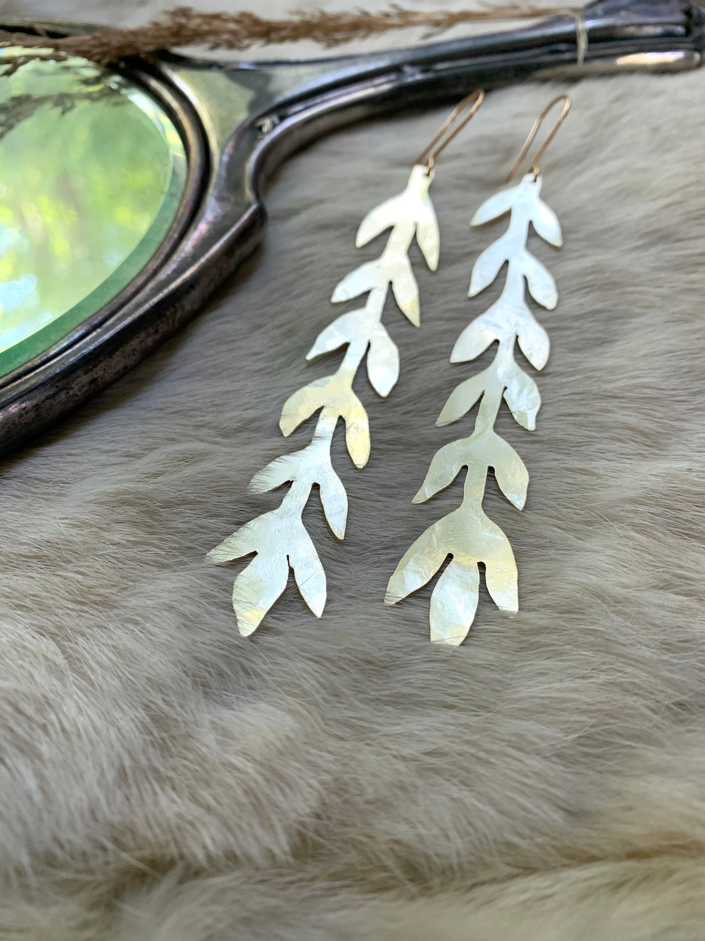 Laurel Stem Drop Earrings SLOW COLLECTION
