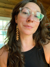 Load image into Gallery viewer, Laurel Stem Drop Earrings SLOW COLLECTION