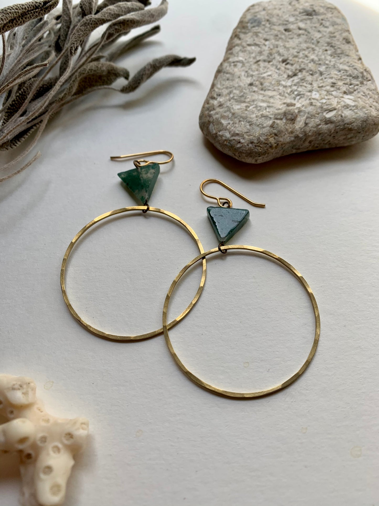 Awakening Earrings in Green
