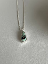 Load image into Gallery viewer, Everyday Sterling Silver Necklace with turquoise pendant